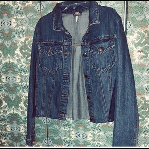 Free People Denim Jacket Embroider detailed